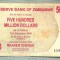 A1581BANCNOTA-ZIMBABWE-500 000 000 DOLLARS-2008-SERIA8482945-starea care se vede