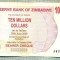 A1599 BANCNOTA-ZIMBABWE-10 000 000 DOLLARS-2008-SERIA3382105-starea care se vede