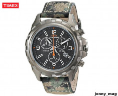 Ceas Timex Rugged Camouflage Cronograph cu indiglo Original 100% NOU foto