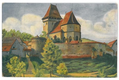 3618 - IGHISUL NOU, Sibiu, Cetatea fortificata, Romania - old postcard - unused foto