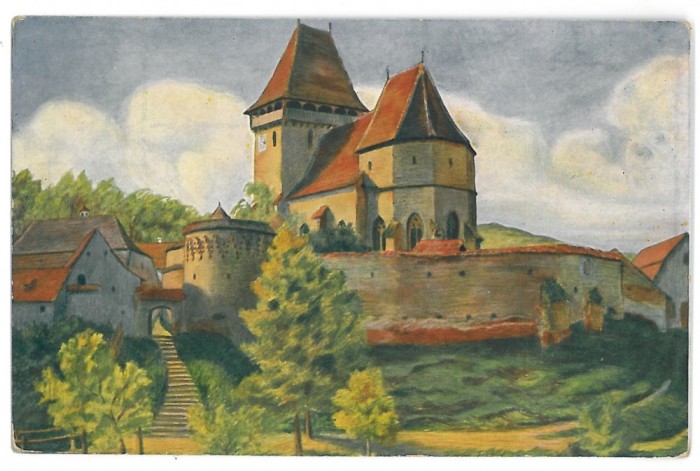 3618 - IGHISUL NOU, Sibiu, Cetatea fortificata, Romania - old postcard - unused