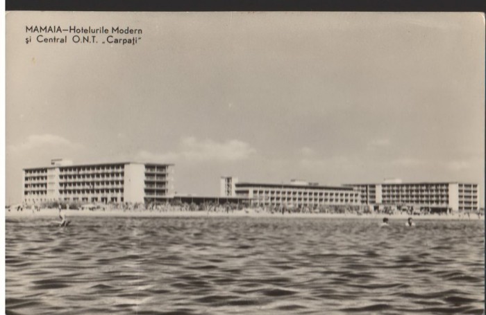 CPI (B7759) CARTE POSTALA - MAMAIA. HOTELURILE MODERN, CENTRAL. ONT CARPATI, RPR