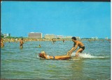 CPI (B7758) CARTE POSTALA - MAMAIA. VEDERE, SALTEA PNEUMATICA PE MARE, Circulata, Fotografie