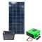 Aproape nou: Kit solar fotovoltaic hibrid PNI 1200VA/720W, Invertor 1200VA, panou s