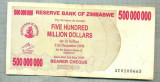 A1574BANCNOTA-ZIMBABWE-500 000 000 DOLLARS-2008-SERIA0200663-starea care se vede