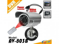 Camera DVR camera supraveghere inregistrare pe card Senzor Tv OUT Telecomanda foto