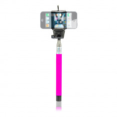 Aproape nou: Selfie stick Midland Fuxia extensibil pana la 80 cm cu Bluetooth si su foto