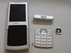 Carcasa Nokia 6500 classic noua originala argintie foto