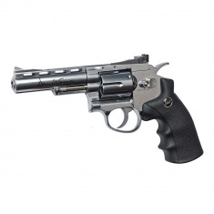 Aproape nou: Revolver Dan Wesson 4 inch silver cu CO2 pentru airsoft calibru 6 mm foto