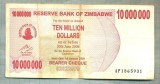 A1593 BANCNOTA-ZIMBABWE-10 000 000 DOLLARS-2008-SERIA1865931-starea care se vede