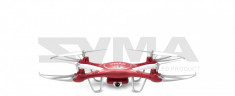 Drona Syma X5UW, Wifi, HD1280, Decolare/ Aterizare Auto + acumulator cadou foto