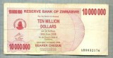 A1583 BANCNOTA-ZIMBABWE-10 000 000 DOLLARS-2008-SERIA8032176-starea care se vede