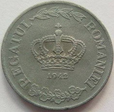 Moneda 5 Lei - ROMANIA, anul 1942 *cod 839 Zinc foto