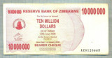 A1600 BANCNOTA-ZIMBABWE-10 000 000 DOLLARS-2008-SERIA0120665-starea care se vede