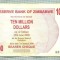 A1600 BANCNOTA-ZIMBABWE-10 000 000 DOLLARS-2008-SERIA0120665-starea care se vede