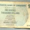 A1613 BANCNOTA-ZIMBABWE- 100 000 DOLLARS -2006-SERIA 4137186-starea care se vede
