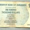 A1639 BANCNOTA-ZIMBABWE- 100 000 DOLLARS -2006-SERIA 5475064-starea care se vede