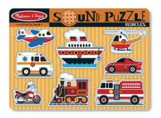 Puzzle cu sunete Vehicule Melissa and Doug foto