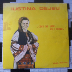 Iustina Dejeu Cine nu stie ce i dorul disc vinyl lp muzica populara folclor