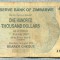A1647 BANCNOTA-ZIMBABWE- 100 000 DOLLARS -2006-SERIA 0208019-starea care se vede