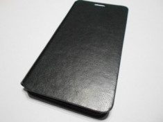 HUSA TOC FLIP COVER CARTE DIN PIELE ECO PENTRU HUAWEI ASCEND G630 NEGRU foto