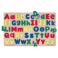Puzzle Alfabet litere mari si mici Melissa and Doug foto