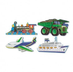 Puzzle de podea Mijloace de transport Melissa and Doug foto