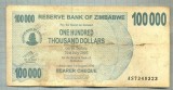 A1650 BANCNOTA-ZIMBABWE- 100 000 DOLLARS -2006-SERIA 7348323-starea care se vede