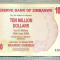 A1704 BANCNOTA-ZIMBABWE-10 000 000 DOLLARS-2008-SERIA8080561-starea care se vede