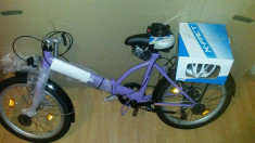 Bicicleta Scirocco Foldo Street mov/ Vand Urgent/Pret Negociabil foto