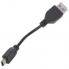 Cablu SSK OTG miniUSB la USB Negru foto