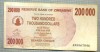 A1695 BANCNOTA-ZIMBABWE- 200 000 DOLLARS -2007-SERIA 8867846-starea care se vede