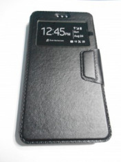 Husa carte silicon S-View cu TPU LG LEON foto