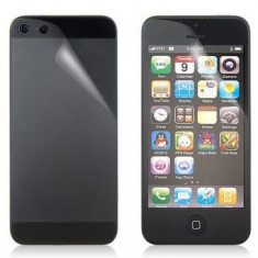 Folie protectie touchscreen si capac baterie Apple iPhone SE Transparenta (Pache foto