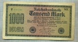 A1721 BANCNOTA-GERMANIA- 1000 MARK -15.9.1922-SERIA946200 -starea care se vede