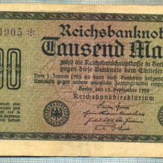 A1719 BANCNOTA-GERMANIA- 1000 MARK -15.9.1922-SERIA234905 -starea care se vede