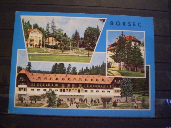 R.S.R. - BORSEC - 3 VEDERI DIN STATIUNE - CIRCULATA , TIMBRATA .