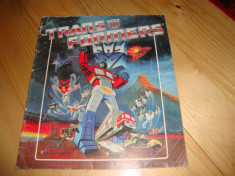 Album Panini Transformers 1986 cu 127 de stickere lipite foto