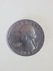 QUARTER DOLLAR 1985 foto