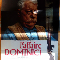 AFIS CINEMA ORIGINAL , ANII 80 , AFACEREA DOMINICI - L AFFAIRE DOMINICI