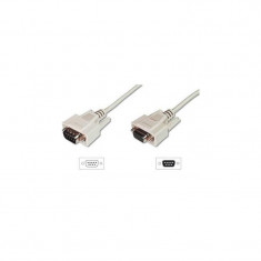ASSMANN RS232 Extension cable DSUB9 M (plug)/DSUB9 F (jack) 3m beige foto