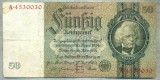 A1715 BANCNOTA-GERMANIA- 50 MARK -30.03.1933-SERIA4530030 -starea care se vede