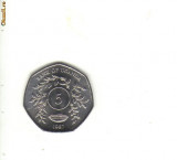 bnk mnd Uganda 5 shillings 1987 unc
