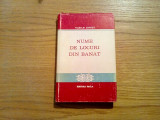 NUME DE LOCURI DIN BANAT - Vasile Ionita - Editura Facla, 1982, 275 p.