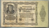 A1706 BANCNOTA-GERMANIA-50000 MARK -19.11.1922-SERIA02448624-starea care se vede