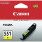 Cerneala Canon CLI551Y galbena| iP7250/MG5450/MG6350