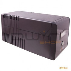 Njoy UPS Line Interactive 1000VA, Tower, ISIS 1000L, AVR, RJ45/RJ11 surge protection, 4 Schuko backu foto