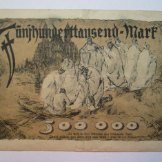 500000 mark 1923 Germania, notgeld Stadt Speyer, funfhunderttausend marci