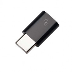 Adaptor USB Type C la Micro USB 2,0 Negru foto