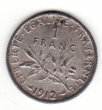 Franta 1 franc 1912 - fals de epoca, Europa